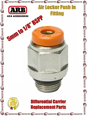 ARB Differential Carrier Air Locker Push-In Fitting 5mm To 1/8” BSPP 170201SP • $22.99