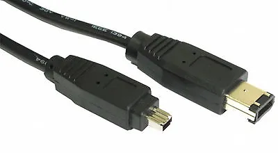 £3.09 • Buy Firewire Cable 6 - 4 ILink 6 Pin 4 DV IEEE 1394 Short 1 Metre Lead