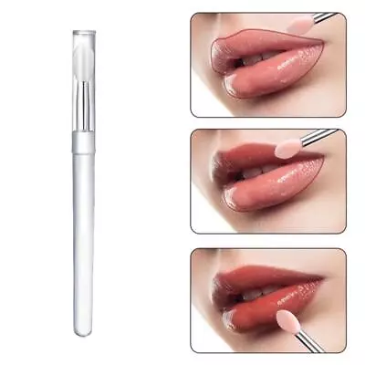 Silicone Lip Balms Lip Mask Brush With Sucker Dust Cover Makeup Applicator New • $1.03