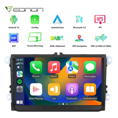 $194.87 • Buy Eonon VWA12 For VW Golf 5 6 Passat Jetta 9  IPS Android 12 Car Stereo GPS DSP BT