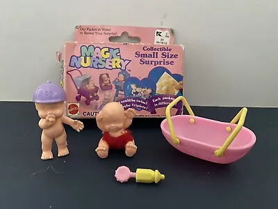 Vintage Mattel Magic Nursery Small Size Surprise Baby Figures Lot Box 2 Babies • $21.95