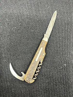 H Boker & Co Cutlery Germany Bartender Knife Corkscrew • $275