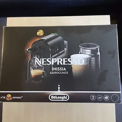 Nespresso Inissia & Aeroccino3 Black • $169.99