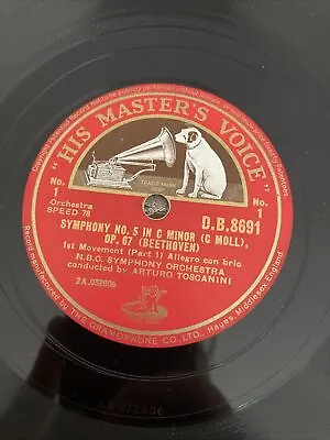 £18 • Buy Beethoven Symphony No.5 In C Minor - OP.67 - 4 X 78rpm Records HMV