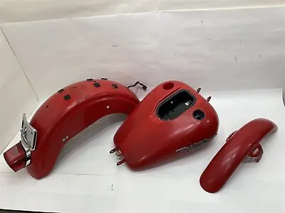  Harley-Davidson 08 FXDB Street Bob Gas Tank Fenders Paint Set Red  • $995