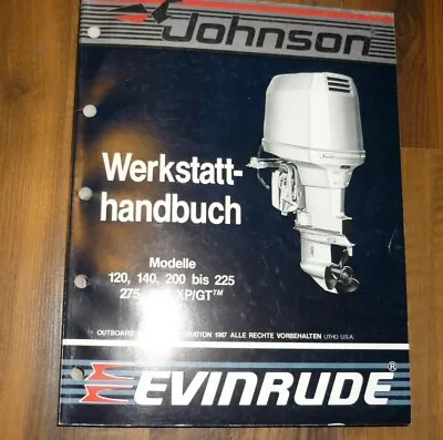 Johnson Outboards Shop Manual Evinrude Stand 1987 Original Div. Models • $90.47