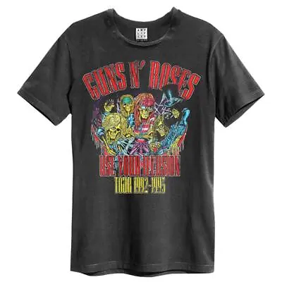 Amplified Guns N Roses Use Your Illusion Charcoal Cotton T-Shirt • £18.36