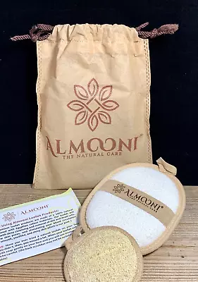 Almooni Natural Loofah & Round Sponge Real Egyptian Bath Shower Exfoliating • $12