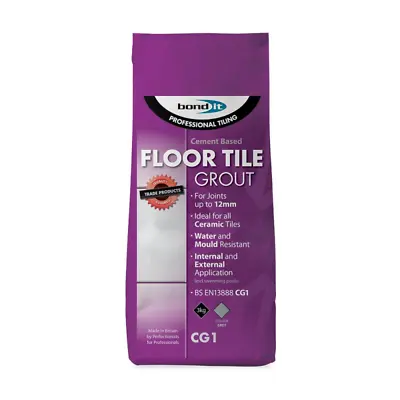 £8.84 • Buy 1 X Floor Tile Grout Mould Resistant, Flexible, Grey 3kg