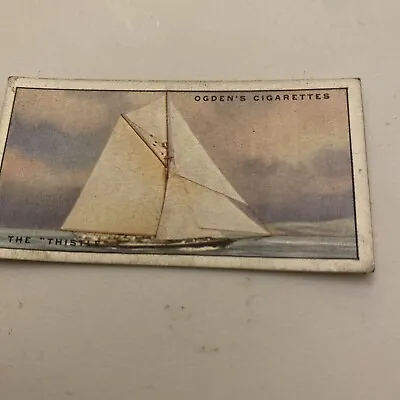 Ogdens Cigarette Cards Yachts & Motor Boats 1930 44 The Thistle • £1.50