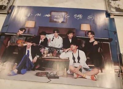 K-Pop BTS BE Poster Printed Signatures RM Jin Jimin Jungkook Suga J-Hope V Group • $4.99