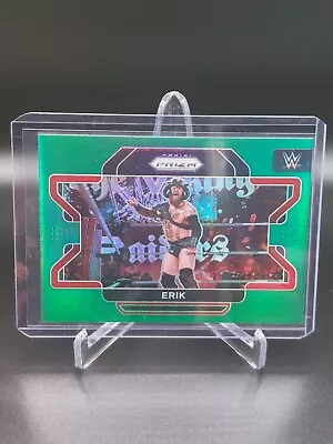 2022 Panini Prizm WWE Viking Raider Erik #91 Green Parallel • $1.50