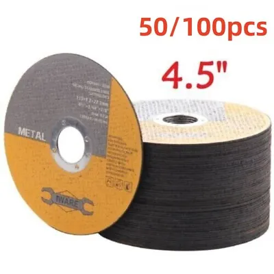 100x 4.5 115mm Metal Cutting Blade Disc Stainless Steel Angle Grinder Thin 1.2mm • £11.98