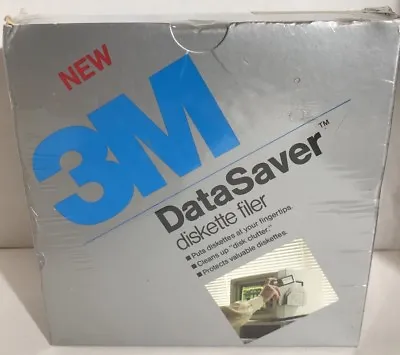3M Data Saver Diskette Filer For 5 1/4  Floppy Disks New Old Stock And Sealed • $5.49
