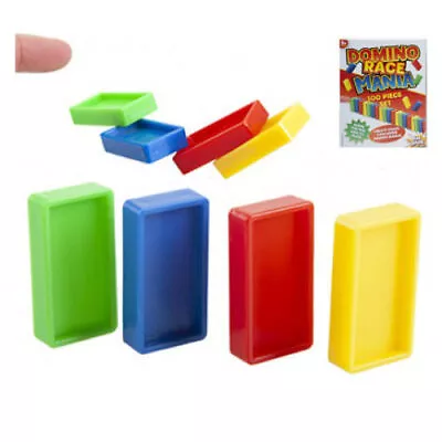 £6 • Buy Domino Race Mania Game 100 Piece  Children's Family Fun Traditional Game Challen