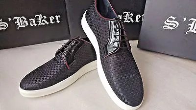 S' BAKER Men's Black Platform Light Shoes Size 43* Running Big • £35.99