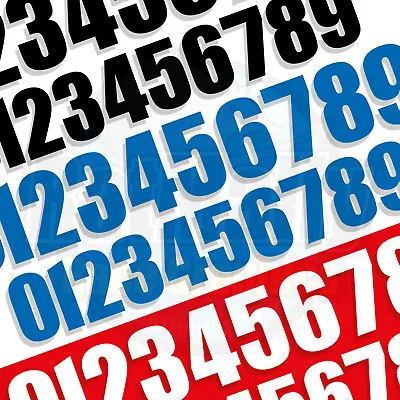 ACU RACE NUMBERS MOTORCYCLE REGULATION X3 (v3) RatMally **Single Colour • £10