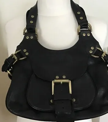 Mulberry Phoebe Darwin Black Leather Bag Genuine Vintage • £85