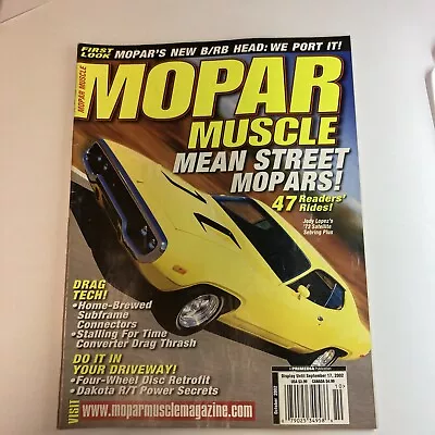 Mopar Muscle Magazine October 2002 • $8.19