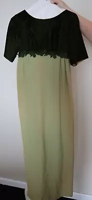 VTG 60's 70s Prom Jr. Bridesmaid Formal Gown Dress Preteen Handmade Velvet XS Sz • $29