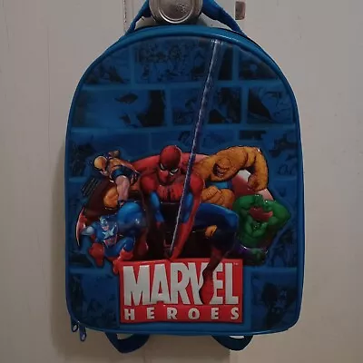 Marvel HEROES Small Childs Size Backpack Canvas Book Bag For Kids Collectable  • $17.99