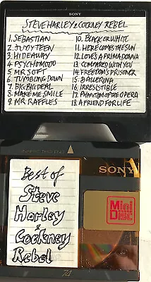 SONY 74 Minidisc + Inscribed Case MD - (Best Of Steve Harley & Cockney Rebel) • £9.95