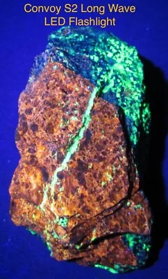 Sphalerite Bi-Wave Willemite Long Wave Fluorescent Mineral Franklinl NJ • $98.51