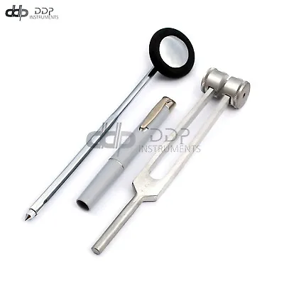 Set Of 3 PCS Reflex Percussion BABINSKI Hammer + PENLIGHT + Tuning Fork C 128 • $9.40