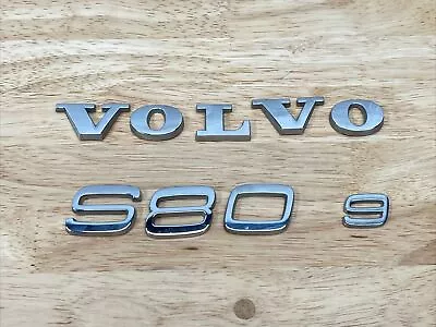 07 08 09 10 11 12 13 Volvo S80 3.2 Rear Lid Chrome Emblem Logo Badge Oem • $24.99