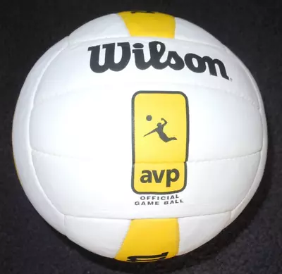 Wilson Volleyball Avp Official Game Ball Many 4 Sale White Yellow Leonard Armato • $59.99