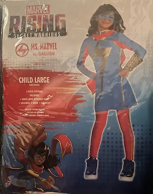 NEW Marvel Rising MS. MARVEL Secret Warriors CHILD LARGE 12-14 Halloween Costume • $22.99