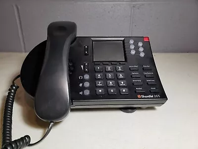 Shoretel 265 6-Line IP VoIP Black Phone & Base W/ Base Stand • $15