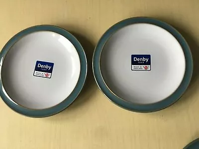 £16 • Buy *Brand New* Denby Azure Plates/size 22cm/Denby Azure Cereal Bowl