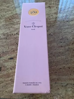 Veuve Cliquot 250 Years Pink Champagne Box Only 12.75 L X 3.5 W X 3.5 D • $15