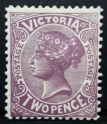 Victoria Australia Stamp 1905-10 2d Queen Victoria Scott # 220 MINT OG H • $0.99