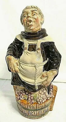 Vintage  1969 Barsottini 11.5  Tall Grape Stomping Monk Wine Decanter • $24.99