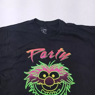 Disney Muppets Party Animal Short Sleeve Graphic Shirt Mens Size 2XL Black • $14.99