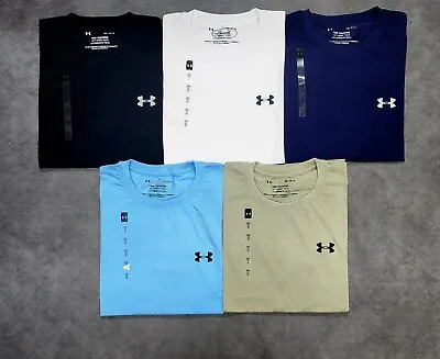 Under Armour Men's T-Shirt UA  Crew Neck  Cotton Blend Sports Gym Running M L • £12.79