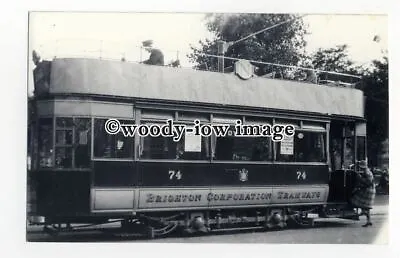 £1.50 • Buy Z0694 - Brighton Tram - Car No.74 To Dyke Road Picks Up Passenger - Photograph