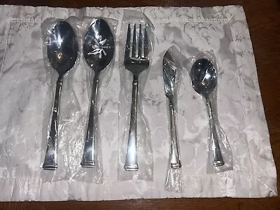 New Mikasa HARMONY Glossy 5pc Hostess Set 18/10 Stainless Serving Flatware • $55