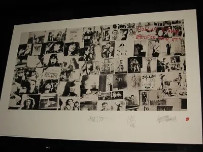 The Rolling Stones - P/signed - Exile On Mainstreet Lithograph - 34  X 21.5  • $349