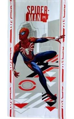 Spider Man Beach Towel Swimming Spiderman Boy Or Girl Style GREY 140 X 70cm • £10.99