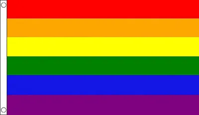 HUGE 8ft X 5ft Rainbow Flag LGBT Massive Giant Gay Pride Festival Party • £25