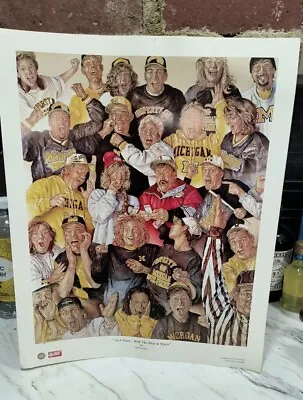 Michigan Wolverines Poster  In A Haze With The Blue & Maze  Vs Ohio State  • $19