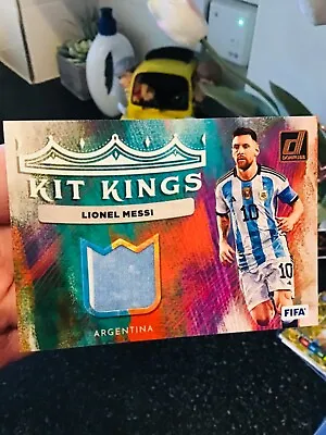 £46.50 • Buy Lionel Messi Kit Kings 2 Colour Jersey Patch Relic Panini Donruss Soccer 22/23