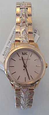 Michael Kors Ladies Petite Runway Mercer Rose Gold-Tone Watch - MK6856 • $139.50