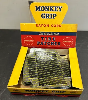 Vintage General Store Countertop Display Monkey Grip Tire Patches Nos • $29