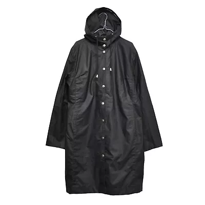 Ilse Jacobsen Hornbaek Denmark Women’s Black Raincoat Jacket Size XS • £46.55