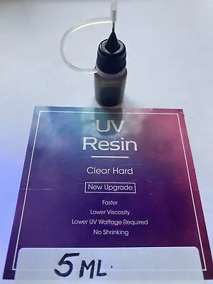 £3.95 • Buy 5 Ml CRYSTAL REPAIR UV RESIN, GLUE  FOR GLASS, METAL, FURNITURE, MULTI PURPOSE