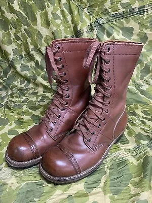 WW2 US Army Reproduction ATF Paratrooper Jump Combat Boots At The Front Repro 8D • $140